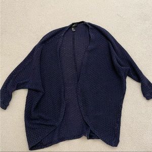 Navy Knit Cardigan Forever 21